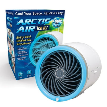 Arctic Air Ice Jet Air Cooler, 3 Speed Portable Cooler with LED, Lightweight & Compact Space Cooler