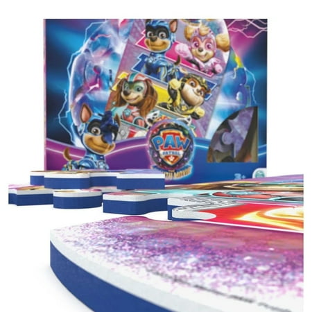 Paw Patrol The Mighty Movie Chase, Skye, Liberty, Marshall & Rubble 25 Piece Foam Puzzle - 24 x 13 Inches