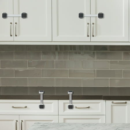 Munchkin XtraGuard Dual Action Multi-Use Safety Infant Latches, White, 2 Pack *Damaged Box*