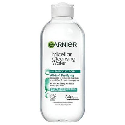 Garnier SkinActive Micellar Cleansing Water, All-in-1, Salicylic Acid, 13.5 fl oz