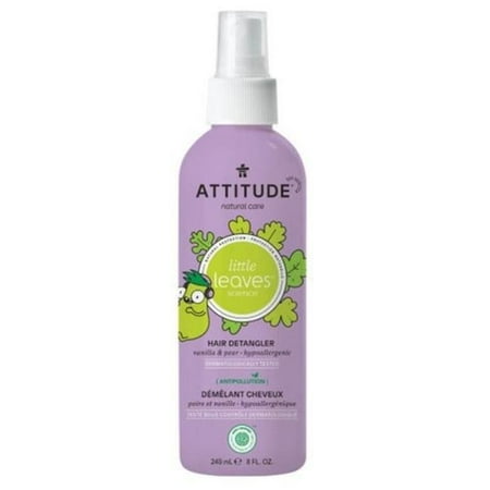 Attitude Little Leaves Hair Detangler, Vanilla & Pear, 8 oz
