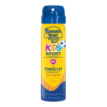 Banana Boat Kids Sport Sunscreen Spray Lotion SPF 50, Travel Size Sunscreen, 1.8oz **Exp 01/2026**