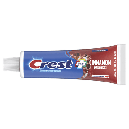 Crest Complete Plus Cinnamon Expressions Teeth Whitening Toothpaste, 5.4 oz *Exp 04/27* *Damaged Box*
