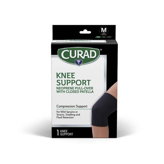 Medium Neoprene Pull-Over Knee Support with Closed Patella - Medium *Damaged Box*