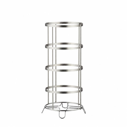 Freestanding Chrome Toilet Paper Roll Storage