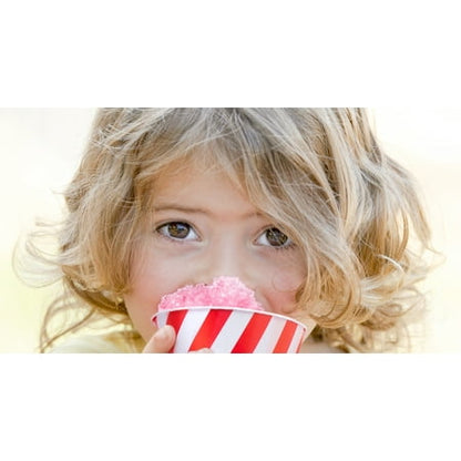 Nostalgia Snow Cone Cups & Spoon Straws, 20 ct