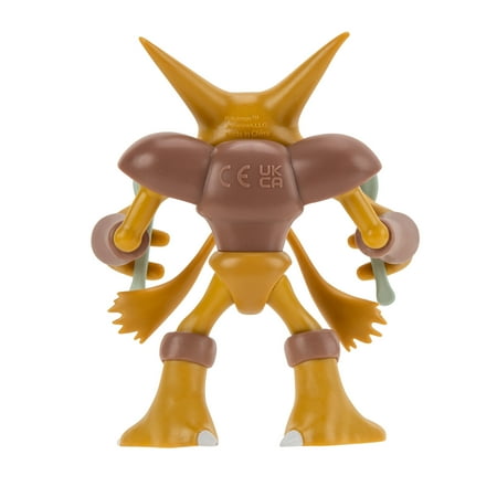 Pokemon - Alakazam Battle Ready Figure with Psychic Blast Accessory 4.5 inch