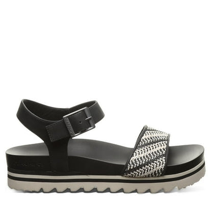 Women's 7 Bearpaw Orion Sandal Black/White