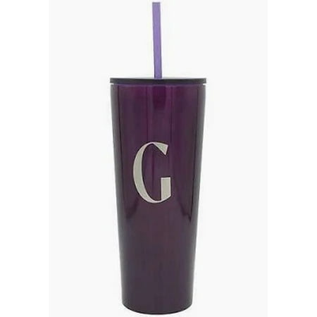 Modern Expressions, Monogram Tumbler G 21,64 fl oz (640 ml), Purple