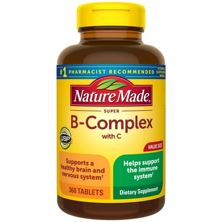 Nature Made Super B-Complex with Vitamin C Tablets 360 ct *Exp Oct 2026*