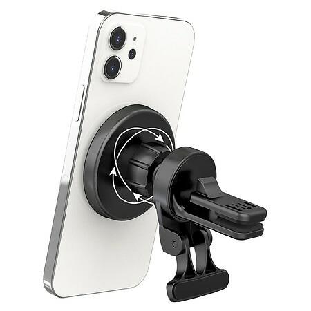 Just Wireless Car Vent Mount for MagSafe Series - Black: Plastic Magnetic Phone Holder