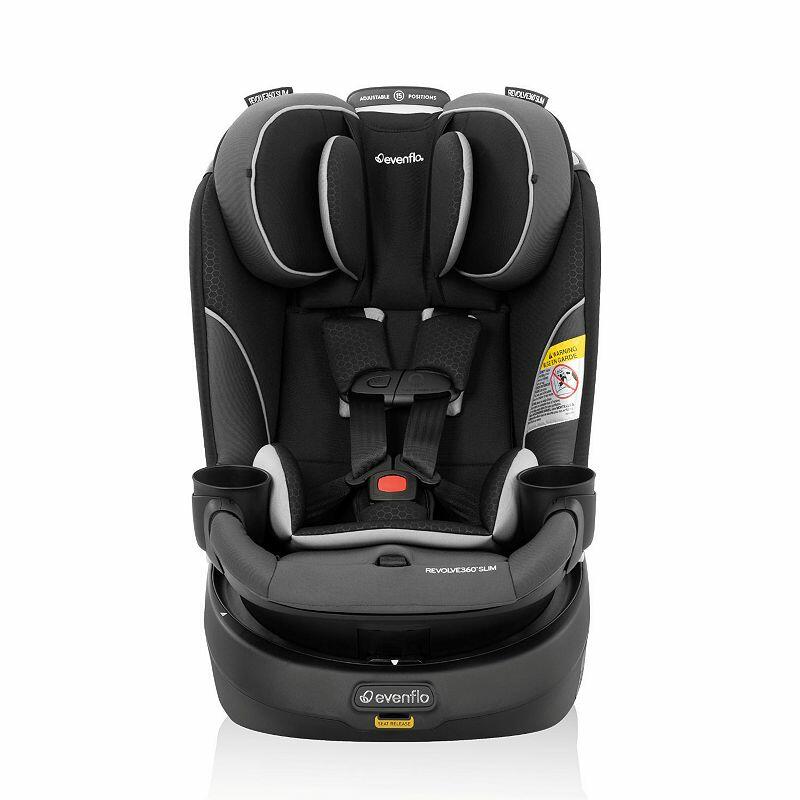 Evenflo Revolve360 Slim 2-in-1 Rotational Car Seat, Canton Black