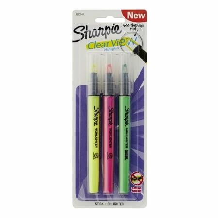 Sharpie Highlighter Clear View Highlighter 3 Count