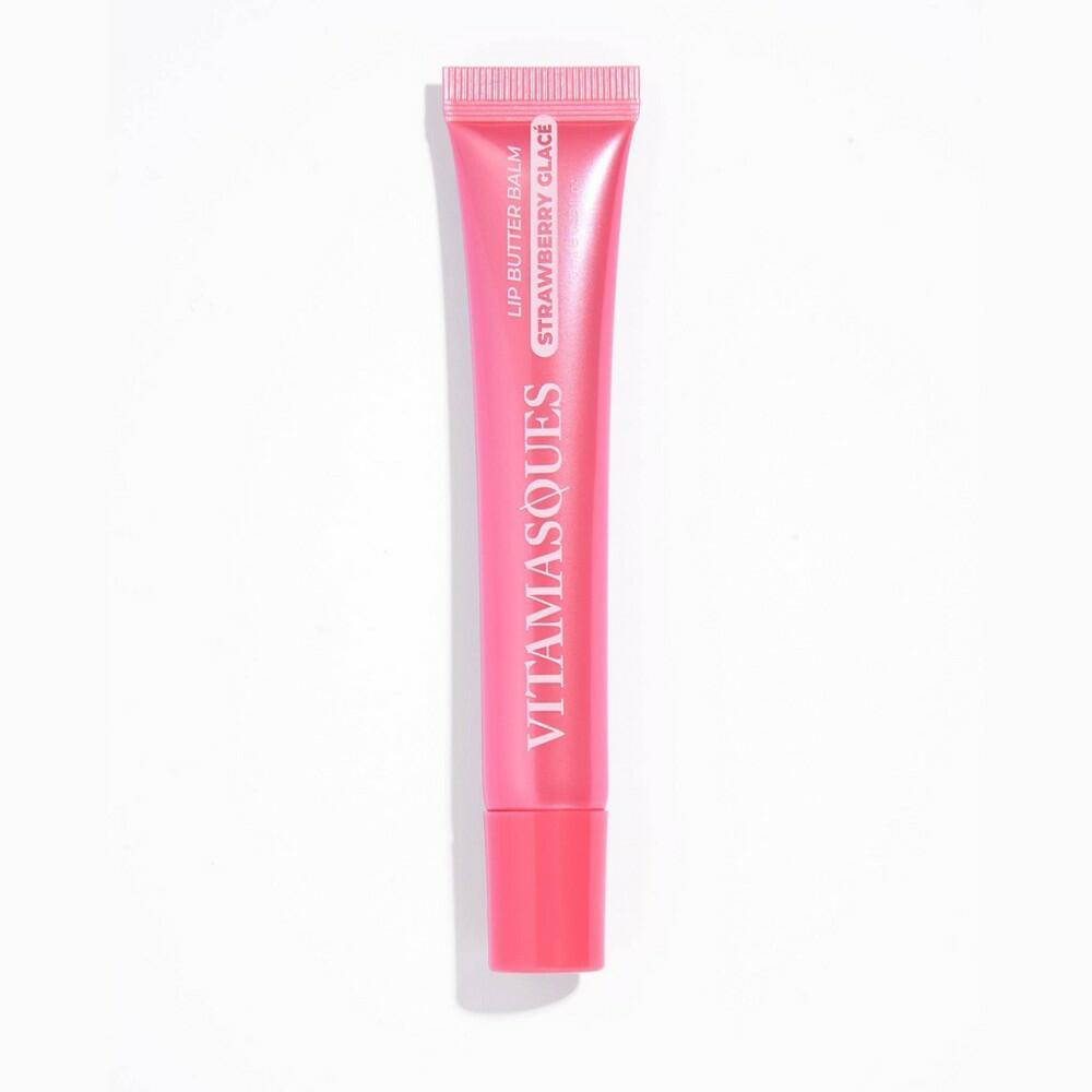 Vitamasques Lip Butter Balm Plump & Repair - Strawberry Glaze Shimmer - 0.33 fl oz