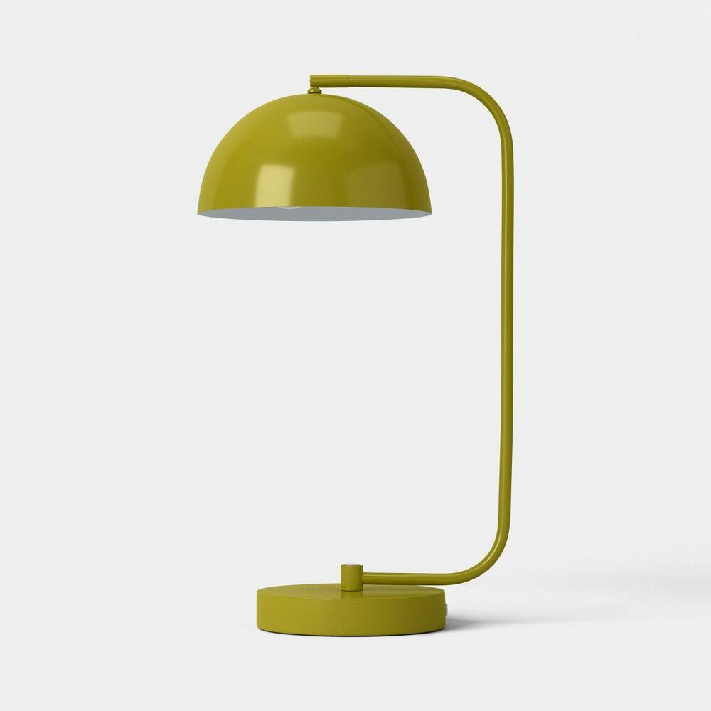 Glossy Metal Table Lamp Green
