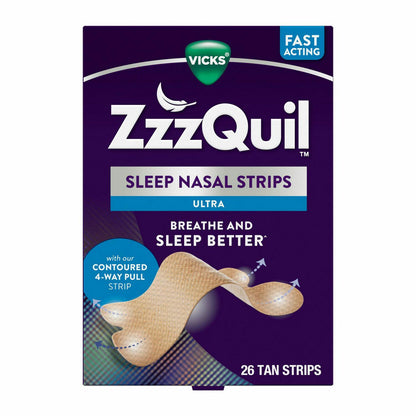 ZzzQuil 26ct Sleep Ultra Tan Nasal Strips