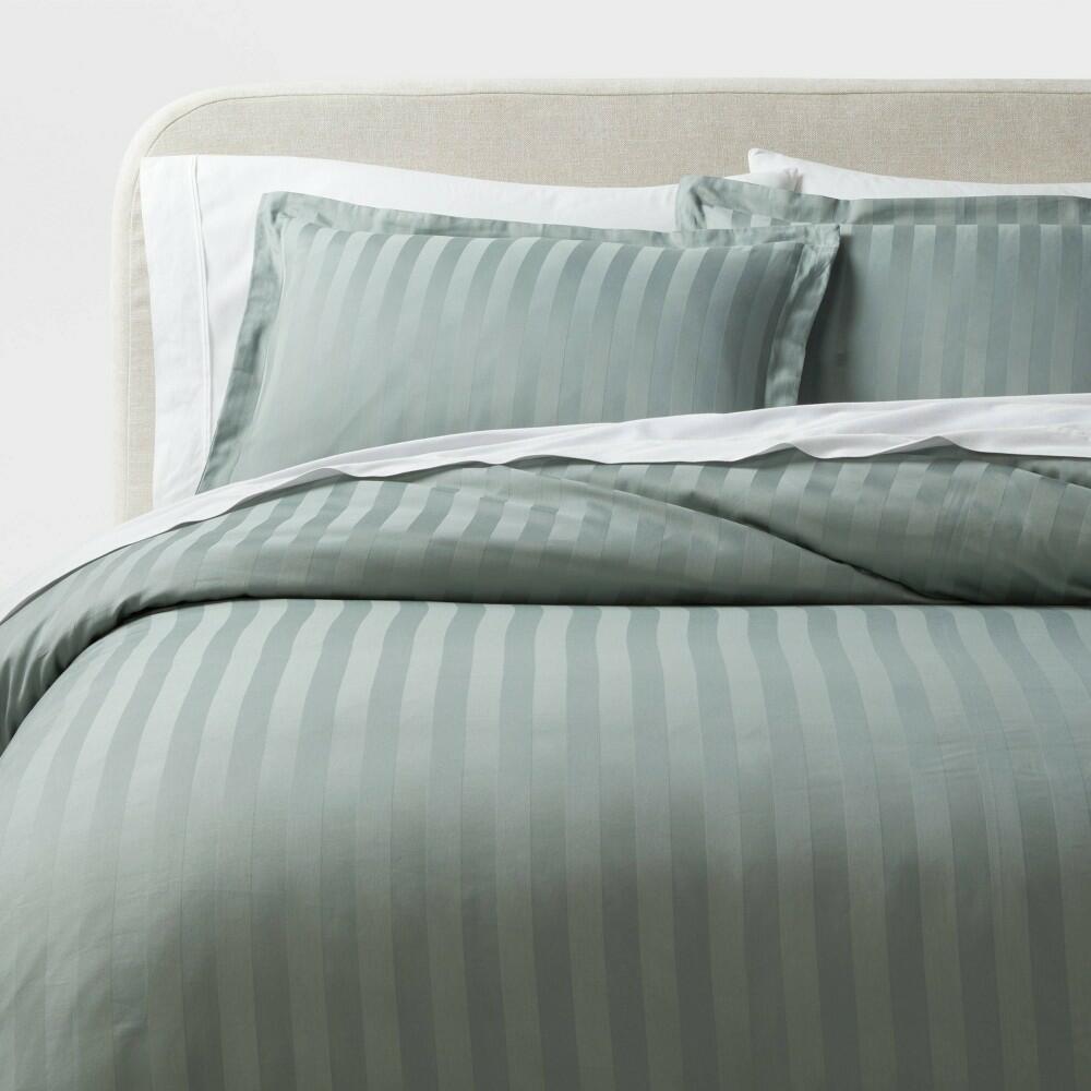 3pc Full/Queen Cover and Sham Set Light Teal