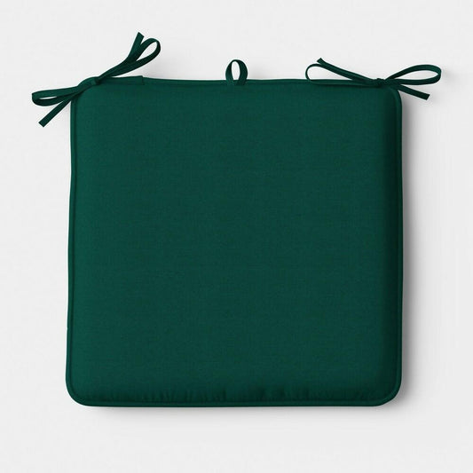 17"x17" Solid Seat Cushion Dark Green