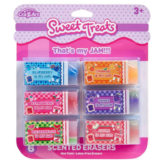 Cra-Z-Art Sweet Treats 6ct Scented Erasers