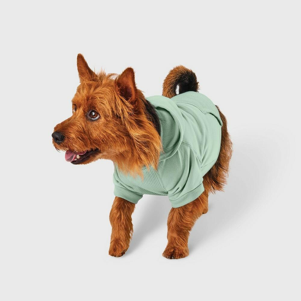 Green Thermal Dog Hoodie - XS
