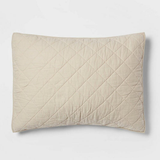 Diamond Stitch Cotton Linen Quilt