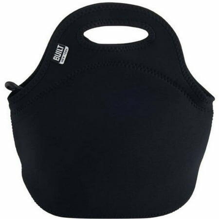 BUILT Neoprene Getaway Zippered Lunch Tote in Black