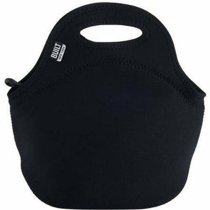 BUILT Neoprene Getaway Zippered Lunch Tote in Black