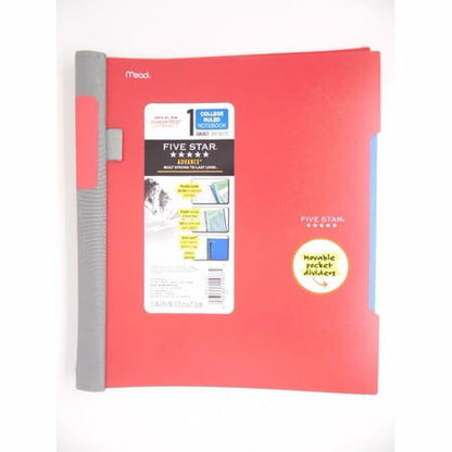 Mead Five Star Advance 1 Subject College Ruled Notebook 100 Sheets Color Varies