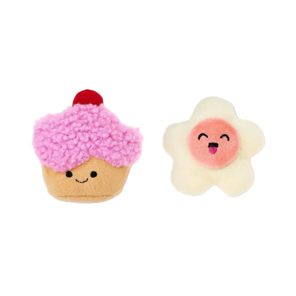Cookie and Cupcake Dessert Pastry Cat Plush Toy - 2pc