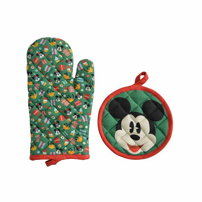 St. Nicholas Square® Disney's Mickey Mouse & Friends 2-pc. Oven Mitt & Potholder Set, Green