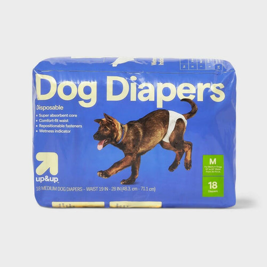 Dog Diapers - 18ct - M