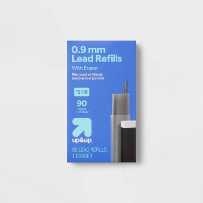 90ct Lead Refills and 1ct Eraser .9mm