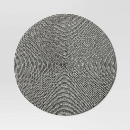Polyround Charger Placemat Dark Gray