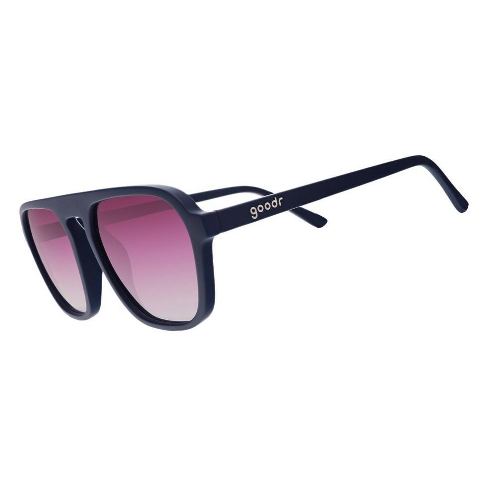 goodr Adult Retro G Deja Vu Daydream Plastic Square Sunglasses - Blue