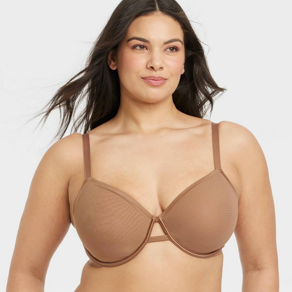 46 D Mesh Unlined Demi Bra by Auden
