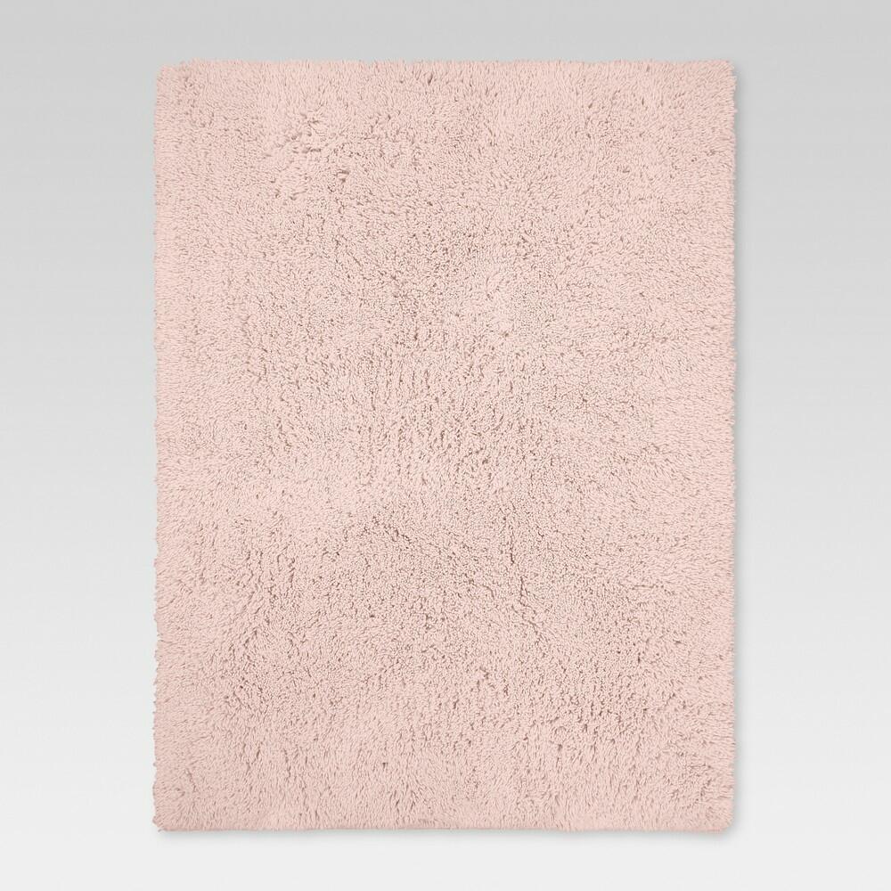 5'x7' Plush Shag Washable Area Rug Pink - Room Essentials