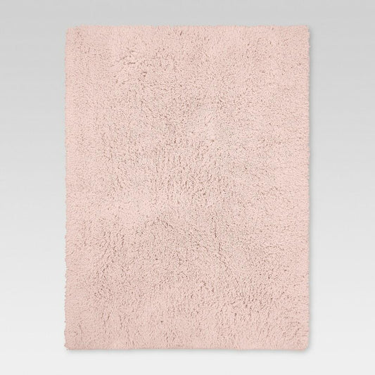 5'x7' Plush Shag Washable Area Rug Pink - Room Essentials