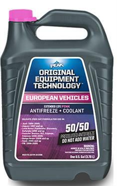 Pink  50/50 Prediluted Antifreeze & Coolant  1 gal