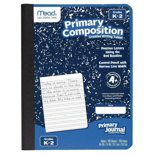 Mead Primary Composition Book Writing Tablet