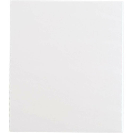 0.5" Ring Binder Clear View - White