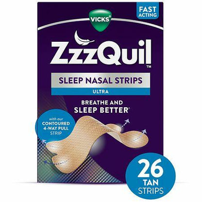 ZzzQuil 26ct Sleep Ultra Tan Nasal Strips