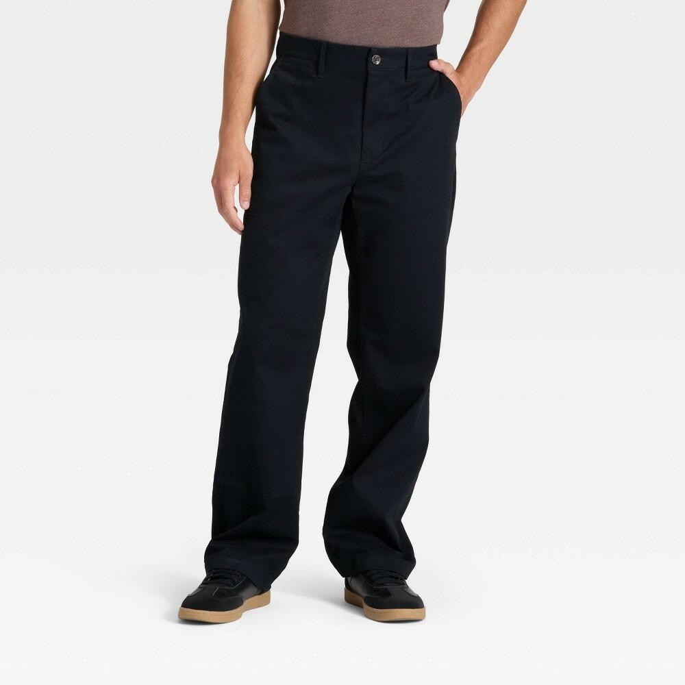 40x30 Goodfellow & Co Relaxed Fit Chino Pants, Black