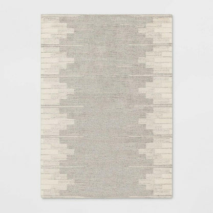 5'x7' Modern Lines Plush Area Rug Cream - Threshold