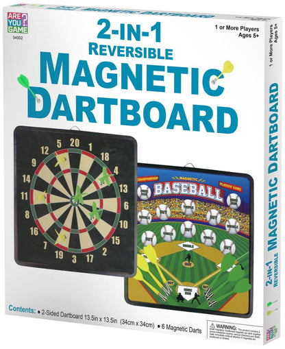 2-in-1 Reversible Magnetic Dartboard