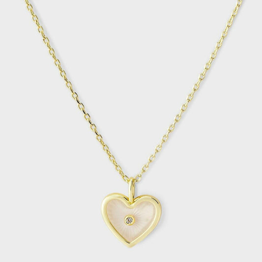 14k Gold Dipped Cubic Zirconia Heart