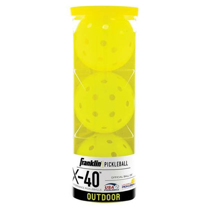 Franklin Sports X-40 Outdoor Pickleballs - 3 Pack