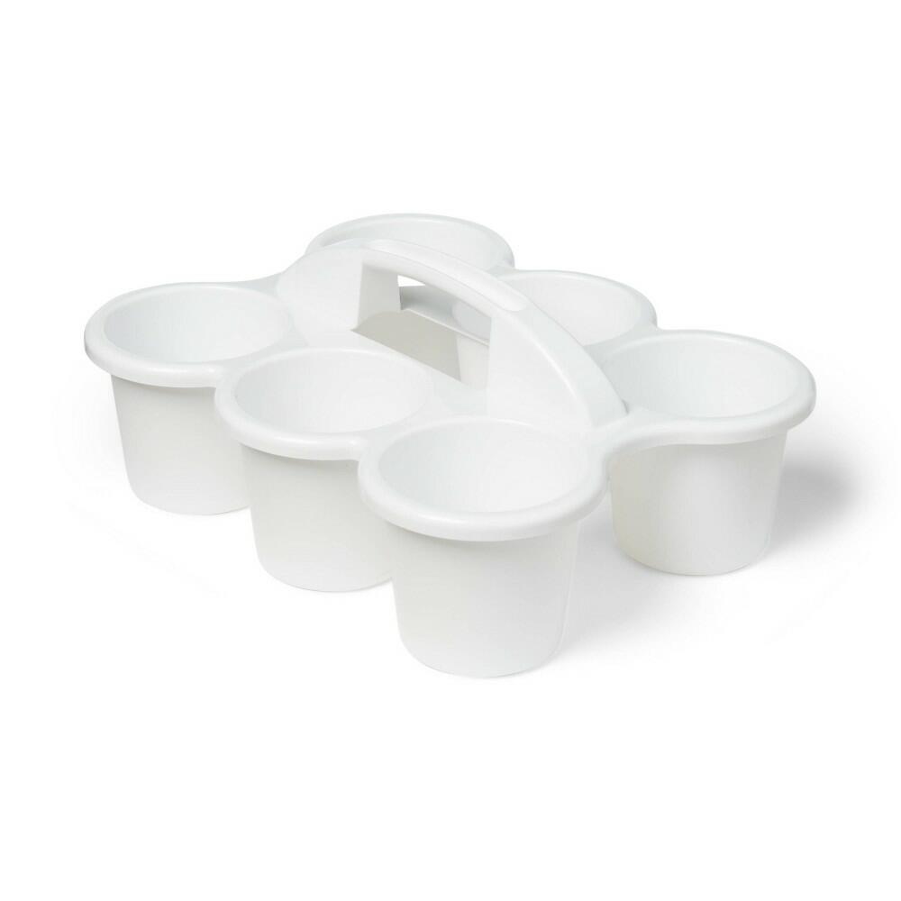 6 Cup Caddy Off White, Teacher Supplies