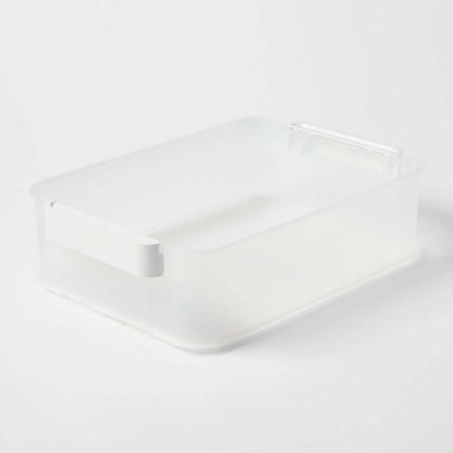 Click in Place 10qt Clear Plastic Storage Bin