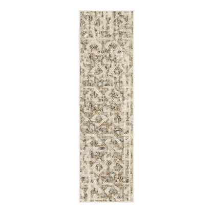 2'x7' Eliot Geo Runner Rug Tan/Beige/Gray - Threshold