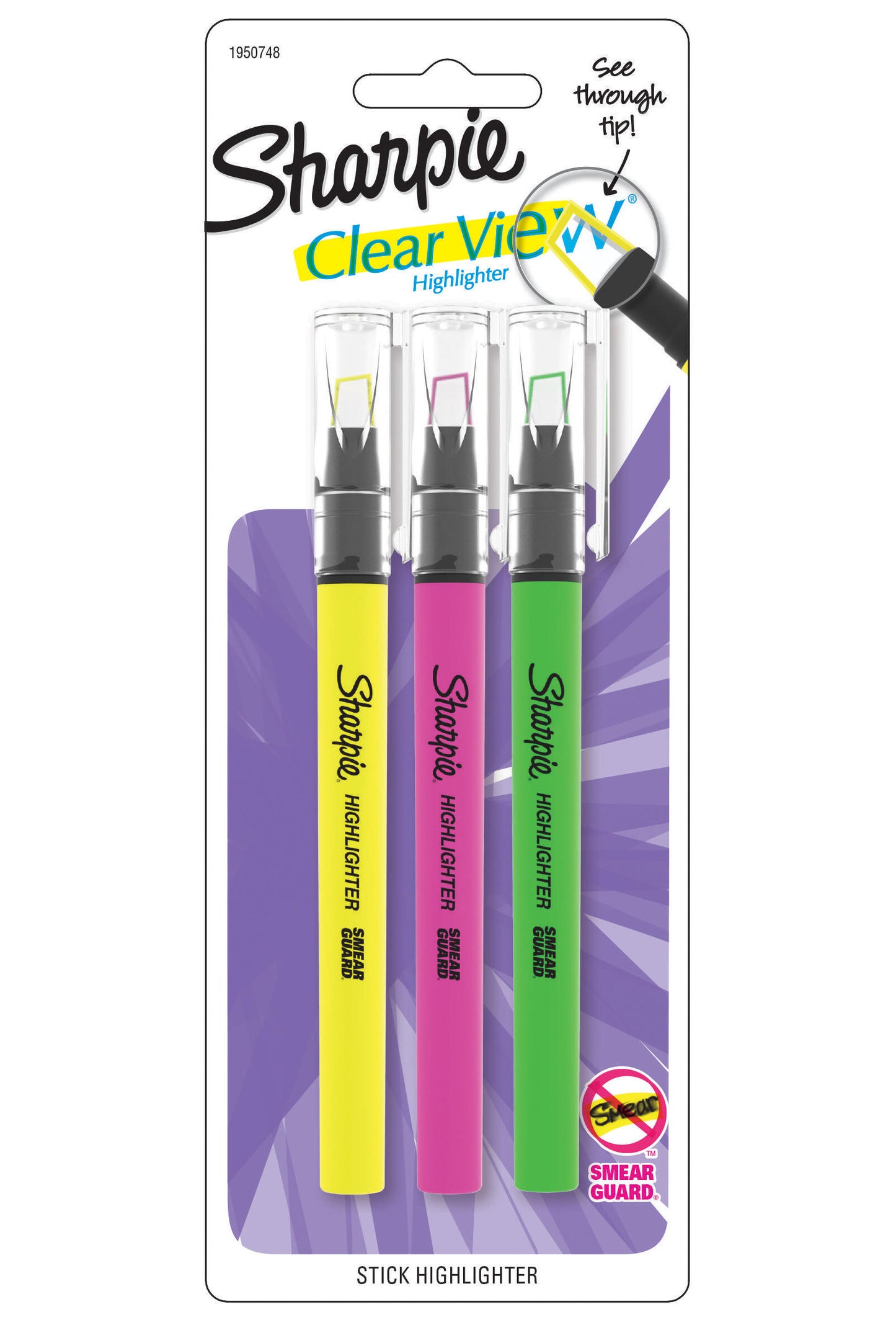 Sharpie Highlighter Clear View Highlighter 3 Count